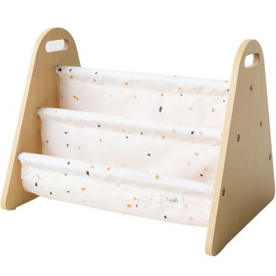 Bibliothèque double face Terrazzo Crème