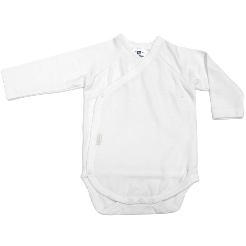Body croisé manches longues blanc (naissance : 52 cm) Cambrass