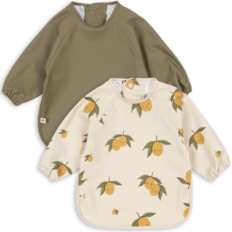 Lot de 2 bavoirs manches longues Sweet and Sour (18 mois - 3 ans) Konges Slojd