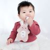 Set attache-sucette peluche lapin et attache-sucette rose clair Infantino Ambiance 2