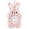Set attache-sucette peluche lapin et attache-sucette rose clair Infantino Produit 3