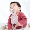 Set attache-sucette peluche lapin et attache-sucette rose clair Infantino Ambiance 5