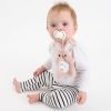 Set attache-sucette peluche lapin et attache-sucette rose clair Infantino Ambiance 6