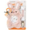 Set attache-sucette peluche lapin et attache-sucette rose clair Infantino Packaging 7