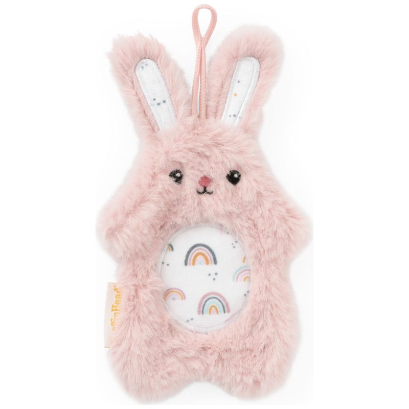 Set attache-sucette peluche lapin et attache-sucette rose clair Infantino Produit 3