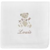 Lange ours taupe personnalisable (70 x 70 cm)