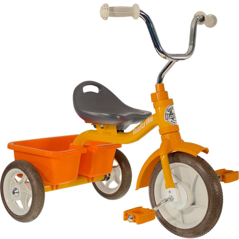 Tricycle Transporter avec panier arrière orange Italtrike