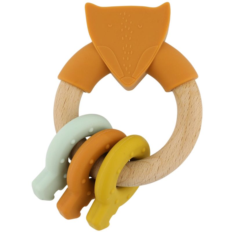 Anneau d'activités en silicone et bois Mr. Fox Trixie