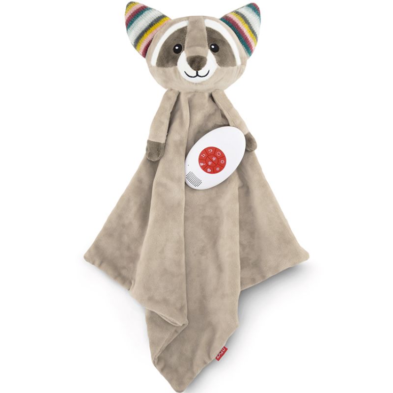 Doudou bruit blanc ou musical Robin le raton laveur ZAZU
