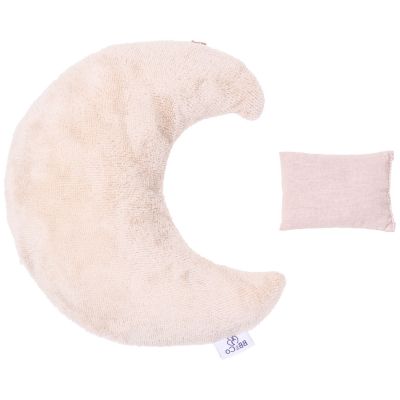 Bouillotte lune bambou et gaze de coton biscuit BB & Co
