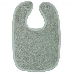 Bavoir premier âge en éponge Vert - Trois Kilos Sept