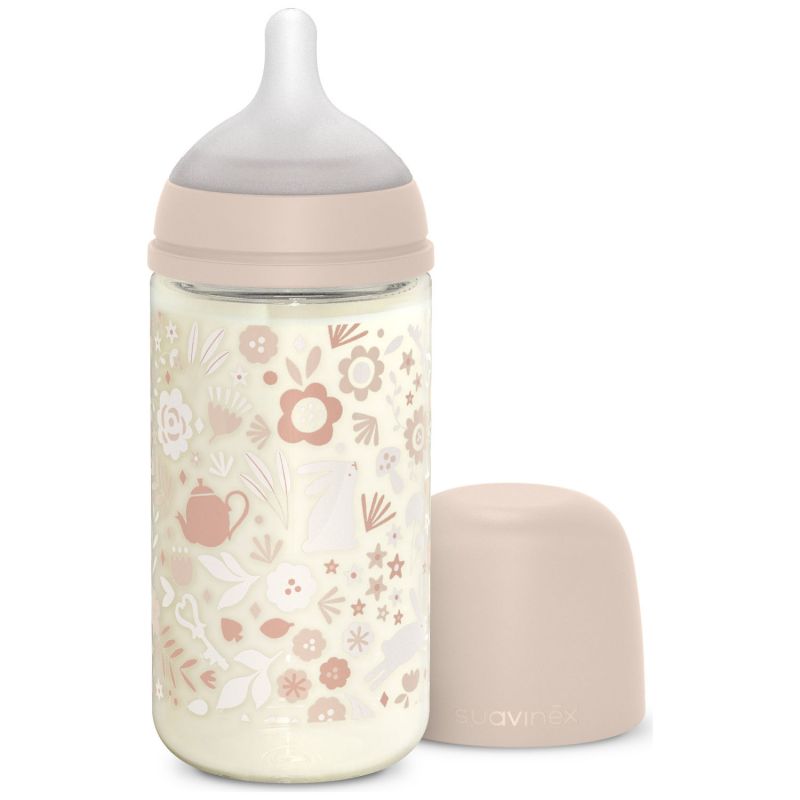 Biberon en verre tétine SXPro M Wonderland Rose (240Ml) Suavinex Produit 2