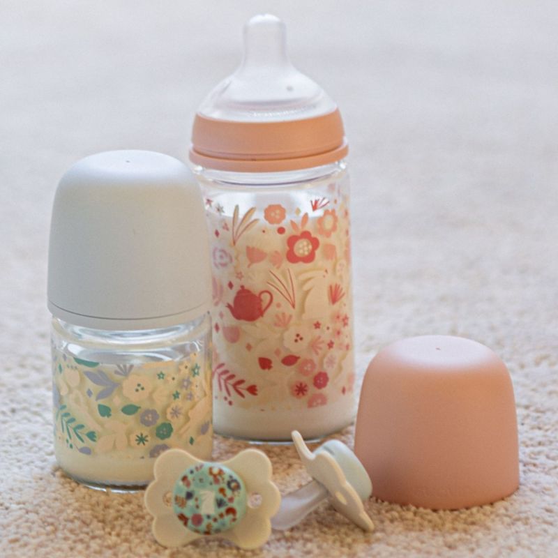 Biberon en verre tétine SXPro M Wonderland Rose (240Ml) Suavinex Produit 4