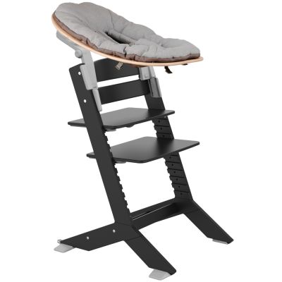 Chaise haute évolutive Nala Noire avec set nouveau-né