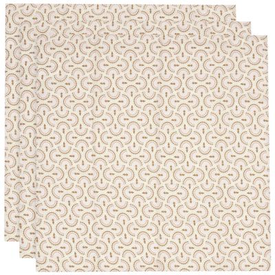 Lot de 3 langes en gaze de coton Soft Plumes (70 x 70 cm) Jollein