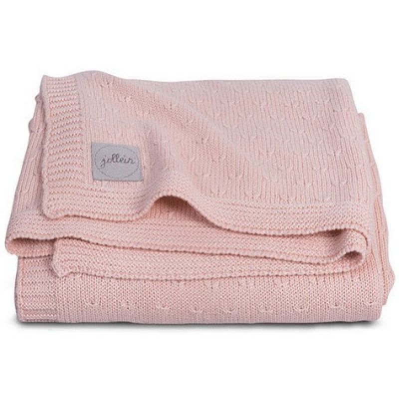 Couverture bébé en tricot doux pêche (75 x 100 cm) Jollein
