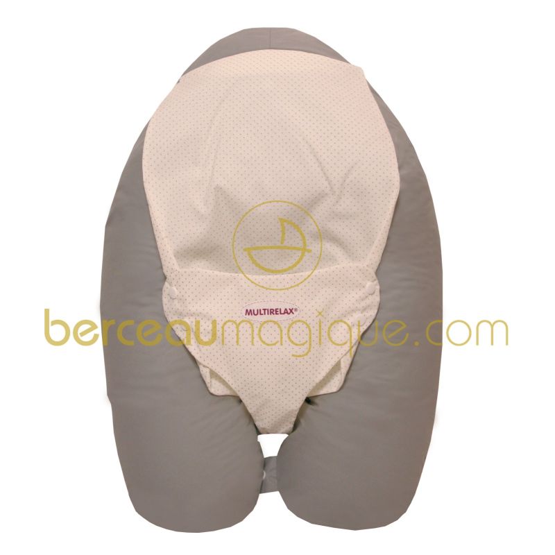 Multirelax gris-petits pois (polycoton) Candide