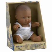 Poupée bébé garçon Latino-Américain (21 cm)  par Miniland