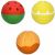 Variation Rouge, vert, jaune du produit Set de 3 Balles sensorielles, de dentition et jouet de bain Fruit Salad de la marque Oli & Carol