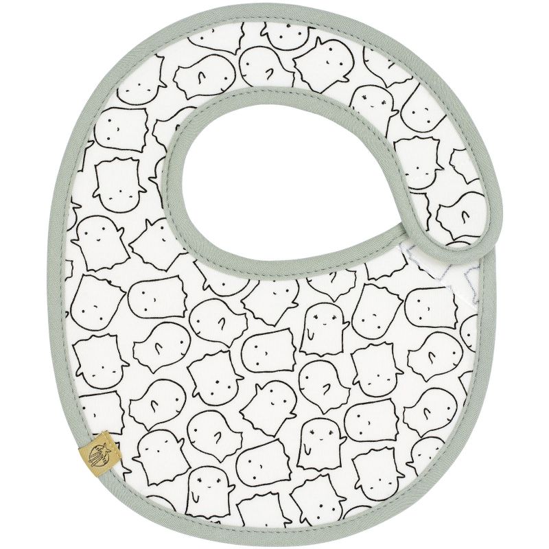 Bavoir de naissance en éponge imperméable Little Spookies olive Lässig