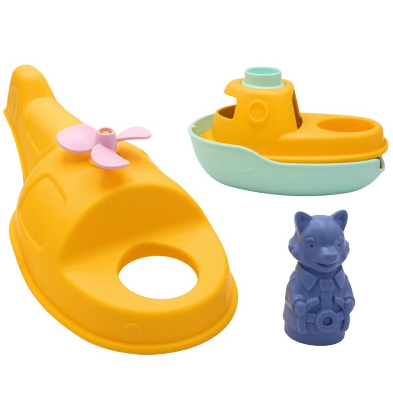 Hélicoptère Bateau Jaune Simple Produit 2