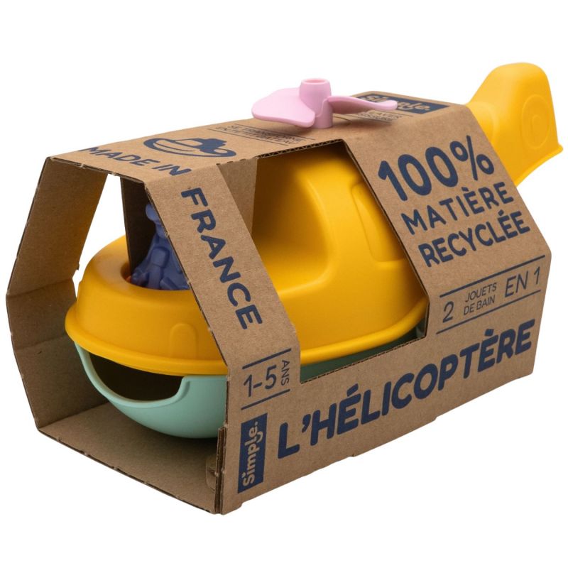 Hélicoptère Bateau Jaune Simple Packaging 4