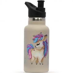Gourde isotherme Licorne embout sport (350 ml)