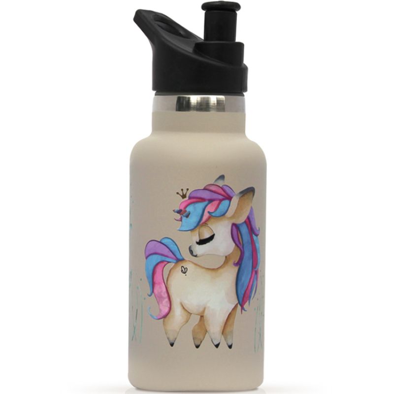 Gourde isotherme Licorne embout sport (350 ml) Gaëlle Duval