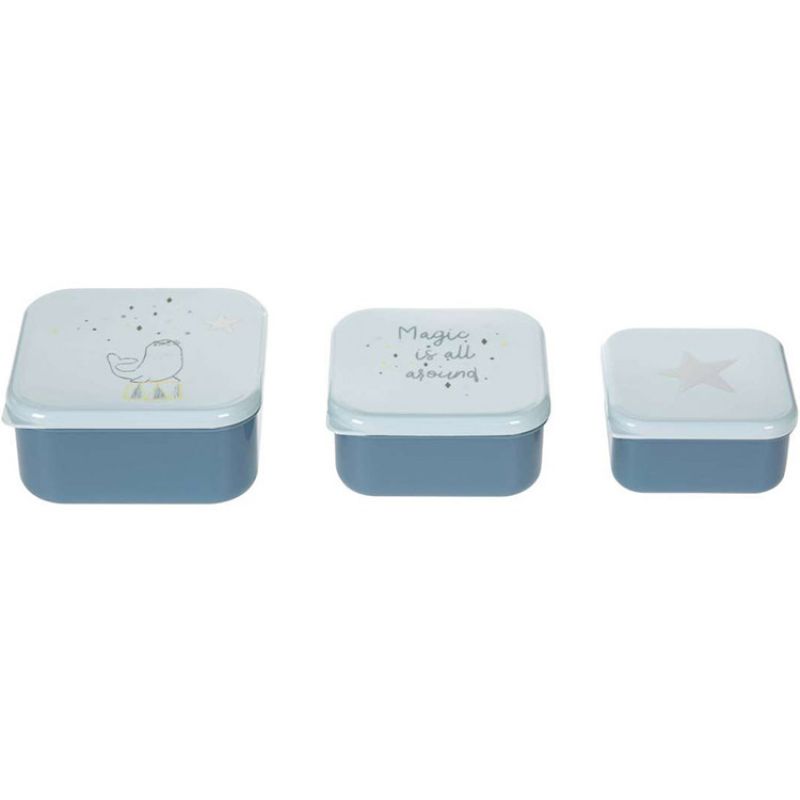 Lot de 3 boîtes à goûter More Magic Phoque Lässig