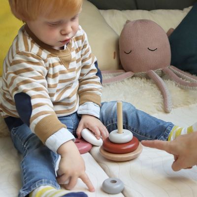 Tour à empiler en bois Père Noël