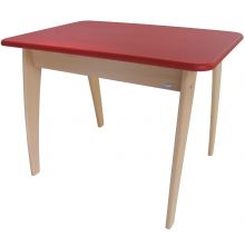 Table en bois Bambino rouge  par Geuther