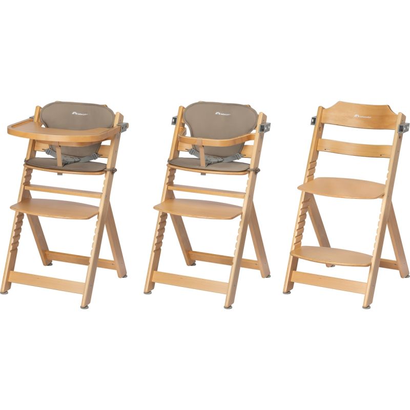 Chaise haute évolutive Timba Natural Wood avec coussin - Reconditionné Bébé Confort Produit 3
