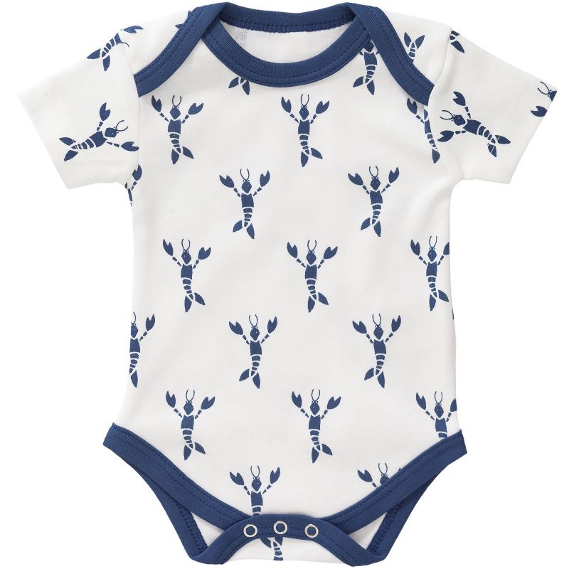 Body manches courtes Homard bleu indigo (naissance : 50 cm) Fresk