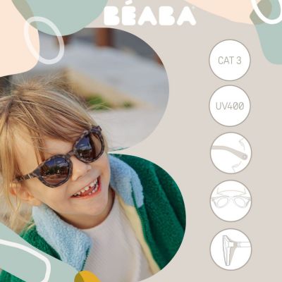 Lunettes de soleil Square Ecaille Léopard (4-6 ans)