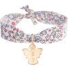 Bracelet enfant Liberty avec ange personnalisable (plaqué or) - Merci Maman