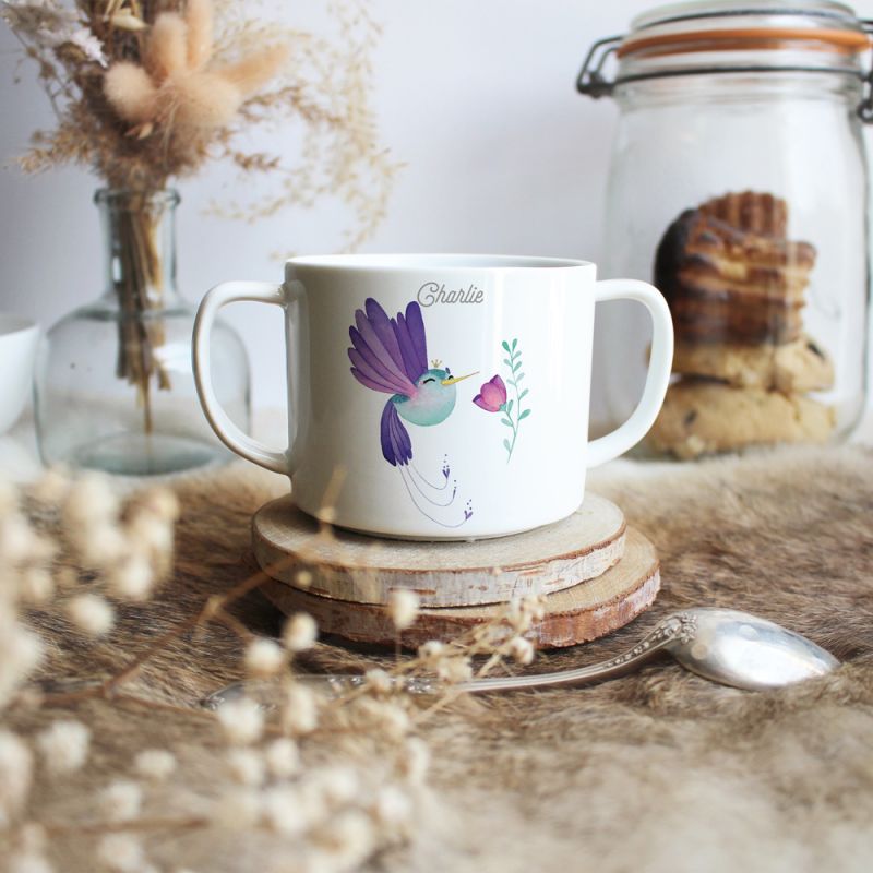 Tasse en porcelaine Colibri (personnalisable) Gaëlle Duval