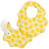 Lot de 2 bavoirs en gaze de coton Pop Citron Sauthon Produit 1