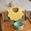 Lot de 2 bavoirs en gaze de coton Pop Citron Sauthon Ambiance 2