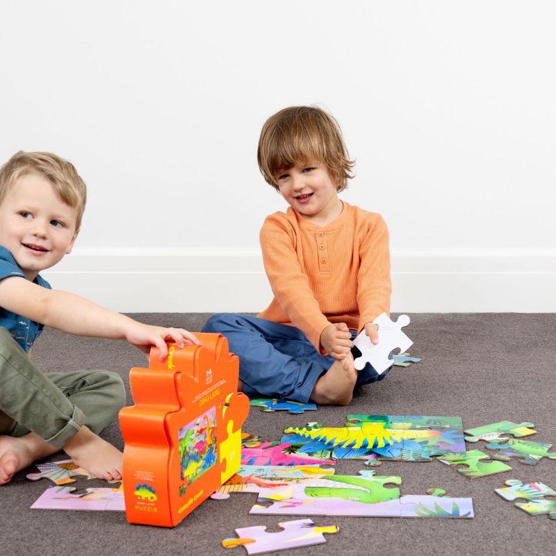 Puzzle Dinoland (36 pièces) Crocodile Creek Ambiance 6