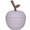 Tasse en silicone avec paille Pomme Lavender - OYOY Mini