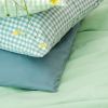 Taie d'oreiller pur coton bio Vert Aqua (40 x 60 cm) Kadolis Ambiance 3