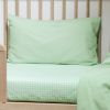 Taie d'oreiller pur coton bio Vert Aqua (40 x 60 cm) Kadolis Ambiance 4