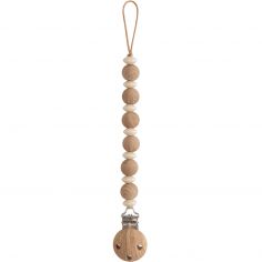Attache sucette Luna en bois - Mushie