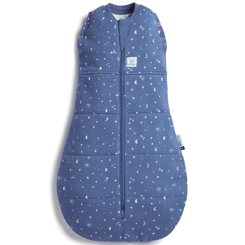 Gigoteuse d'emmaillotage chaude coton bio ErgoCocoon  Night sky TOG 2.5 (80 cm) ErgoPouch