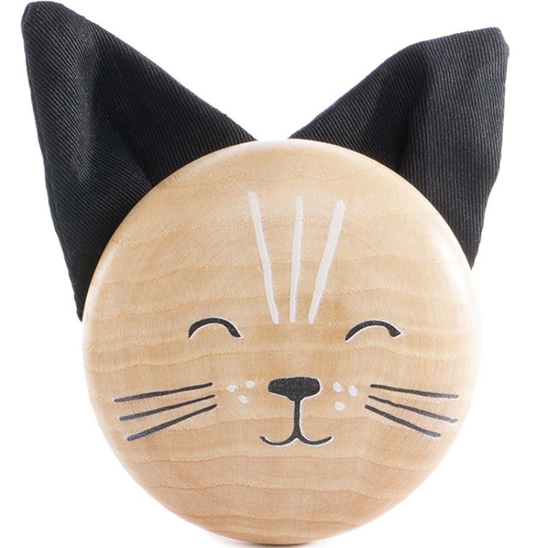 Patère en bois Chat Nobodinoz