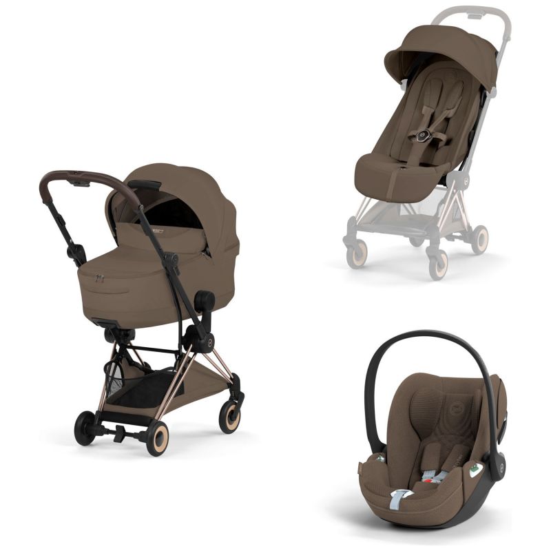 COŸA Style 2026 Poussette ultra-compacte et Châssis Rose Gold Coconut Brown Cybex Produit 3