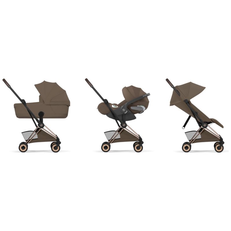 COŸA Style 2026 Poussette ultra-compacte et Châssis Rose Gold Coconut Brown Cybex Produit 7