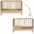 Variation Beige du produit Lit évolutif Tsugi Honey Ash (60 x 120 cm) de la marque Quax