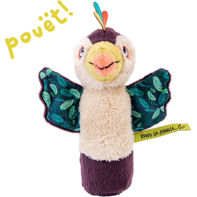 Hochet pouët Pakou le toucan Dans la Jungle (16 cm) Moulin Roty