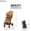 Poussette Compacte et Citadine Beezy 2026 Châssis Noir Cinnamon Yellow Cybex Produit 4